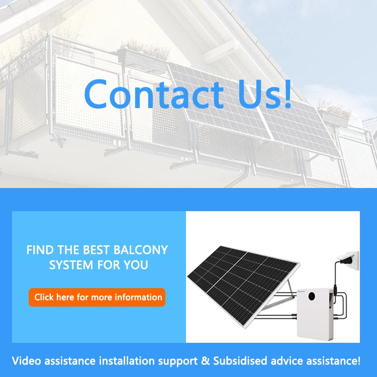 Balkon-Solar-Photovoltaikanlage 600 W/800 W, umschaltbar, Plug-and-Play-Balkon-Photovoltaikanlage, Leistung 600 W, 800 W, 2,56 kWh, IP65